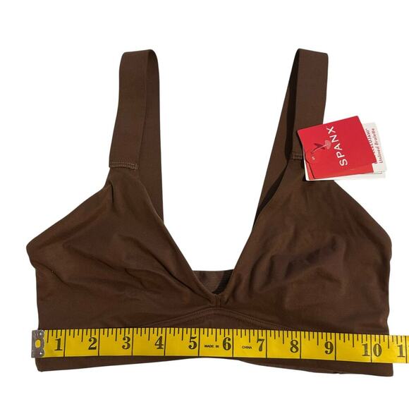 NWT SPANX Bra-llelujah Bralette Chestnut Brown Small - Picture 3 of 9